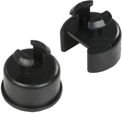 Dailygoods- Draaibussen Rubber - Achterklep - Compatibel met D*od/ge R*a/m 1500/2500/3500 - Zwart - Linksachter/Rechtsachter - Onderdeelnummer 55276076AD/55276077AC - Achterklepdraaibussen