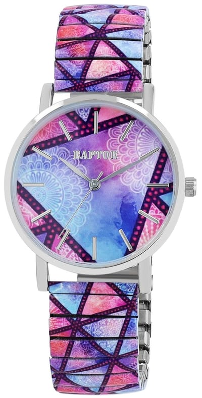 Raptor Herenhorloge siliconen JW20204 met echte leren band, 5ATM, basic, modern, zakelijk