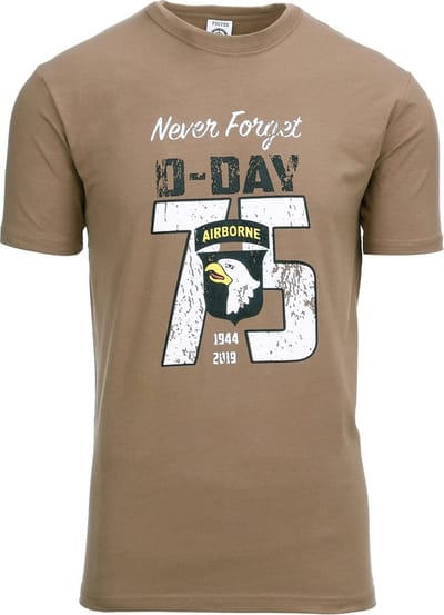Fostex Garments - T-shirt D-Day 75 years (kleur: Coyote / maat: M)