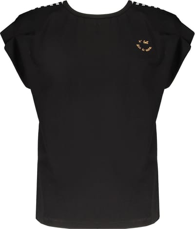 NoBell Meisjes t-shirt - Kuy - Jet zwart