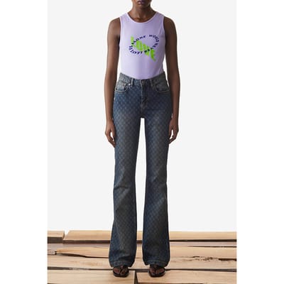 Daily Paper Jacaranda Purple Ketank Top Maat: XS | Mouwloze Tops Outlet | Dames | Roze
