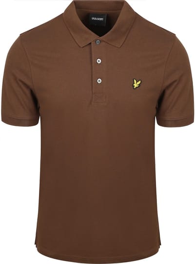 Polo Shirt Korte Mouw Lyle &amp; Scott Polo Plain Bruin