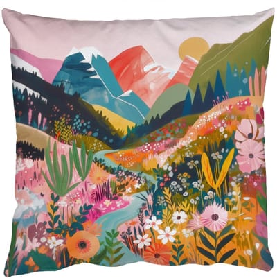 Sierkussens - Kussentjes Woonkamer - 50x50 cm - Rivier - Diepte - Bloemen
