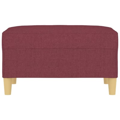 vidaXL - Voetenbank - 70x55x41 - cm - stof - wijnrood