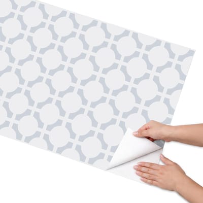 Coloray Meubel Wrap Folie - Wit Meubelfolie - 65x130 cm - Meubelfolie Zelfklevend Regelmatig patroon - Wrapfolie Keuken - Minimalist Meubelfolie - Decoratiefolie - Tafeldecoratie - Achtergronden en patronen