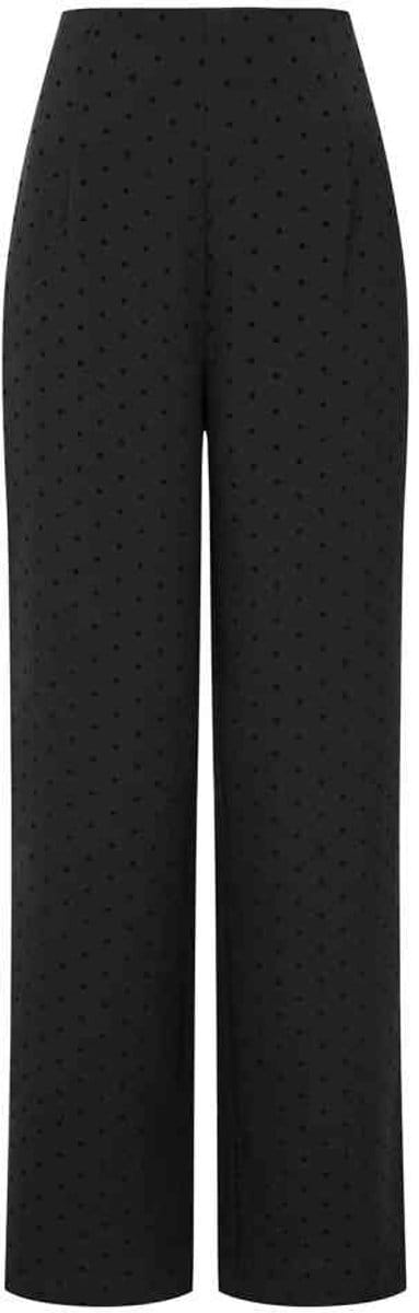 Banned - Penny Polka Please Broek rechte pijpen - XS - Zwart