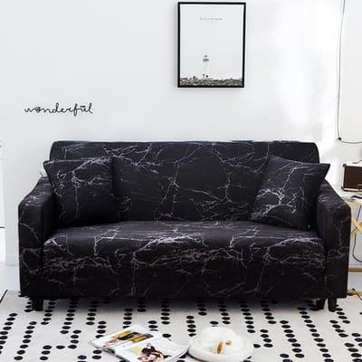 S -Housses de Canapé Emiga Pour Animaux de Compagnie et Enfants Housse de Canapé Housse de Canapé Housse de Coussin de Canapé Housse de Canapé d'Angle Pour Décoration de Salon 1-seater(90-140cm) black