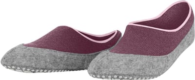 FALKE Cosyshoe Noppen op de zool wol huissokken dames roze - maat 37-38