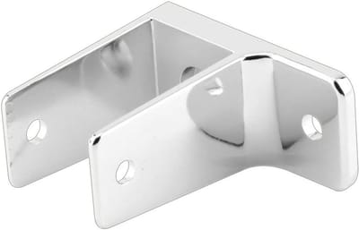 Muurbeugel - Paneelbeugel - Toilet reparatie - Verchroomde afwerking - 1-1/4 inch panelen - Zilver