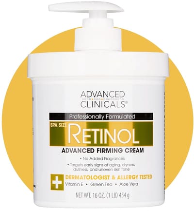 Advanced Clinicals Retinol Firming Cream – Verstevigt & Verzacht – 454 g