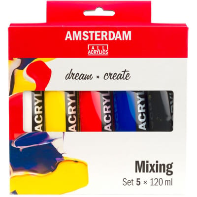 Amsterdam Standard Series acrylverf mengset | 5 x 120 ml