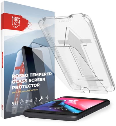 Rosso Screen Protector Geschikt voor Apple iPhone 6(S) / 7 / 8 Plus | Gehard Glas | Case Friendly | Met Installatietray | Eenvoudige montage