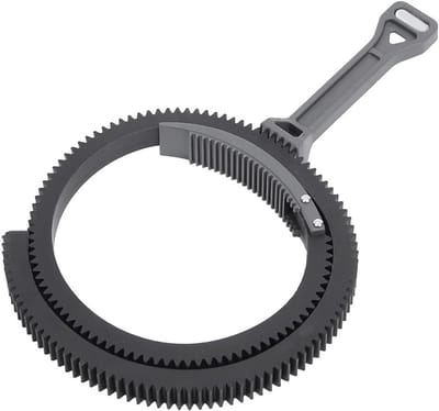 Verstelbare Zoom Follow Focus Handgreep met Tandriem voor 46mm-110mm Lens - Professionele Fotografie Accessoire