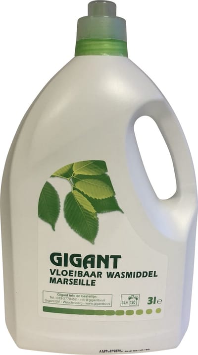 Marseille vloeibaar wasmiddel - 120 wasbeurten - marseille zeep - wasmiddel marseille 3 liter -