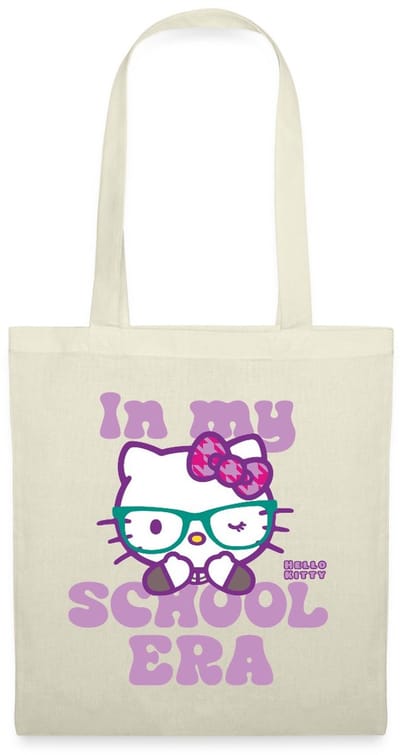 Hello Kitty Met Bril In My School Era Tas Van Stof Schoudertas