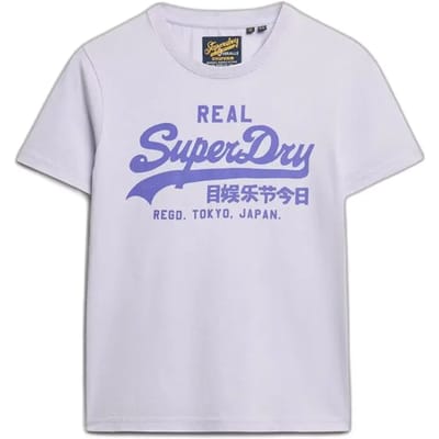 Superdry - Vintage Neon T-shirt met logo - Dames - T-shirts