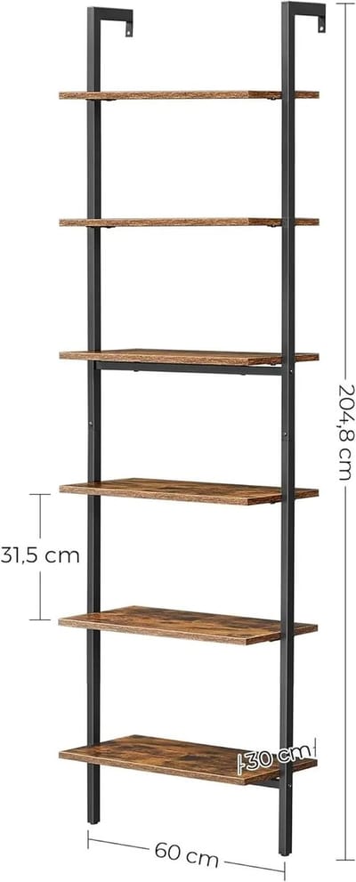 Boekenrek - Boekenplank - Kastje - 6 Lagen - Boekenkast - Kast - Dressoir - Kast Woonkamer - Woonkamer - Garderobe - Organizer - Opbergkast - Opbergkasten - Badkamer - Badkamer Kast - Badkamer Meubel
