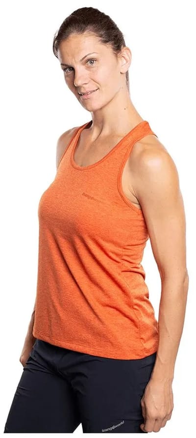 Trangoworld Loja Mouwloos T-shirt Oranje M Vrouw