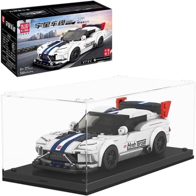Mould King 27011 Speed Models - Dodge Viper - 388 onderdelen en vitrine - Past op bekende merken - bouwdoos