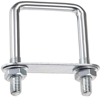 Dailygoods- U-Bouten Roestvrij Staal 100x150mm - M10 - Vierkante U-Bouten - Sterke Aanhaalkracht - Duurzaam - Multifunctioneel - Bevestigingsbouten