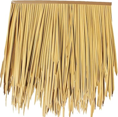 Rieten dakrol - Kunststro - Decoratie buiten - Realistische look - 05 meter breed - Natuurlijk
