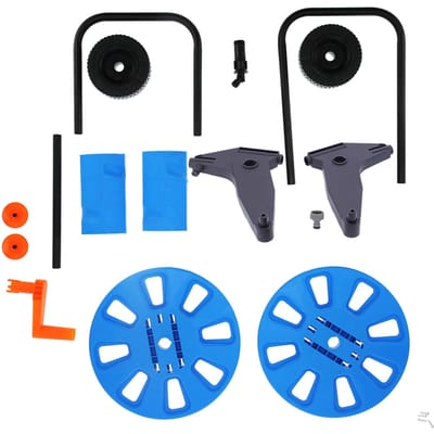 Chariot enrouleur de tuyau d'arrosage portable, support de rangement pour tuyau d'arrosage G1/2 de 50 m black