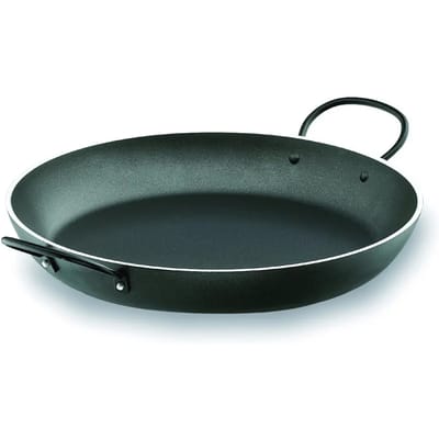 Ronde robuuste aluminium koekenpan met antiaanbaklaag Lacor Magma 24 cm