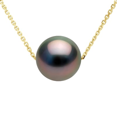 Ketting Echt Gecultiveerde Tahiti Parel DOOR Sluiting Rond 8-9 mm