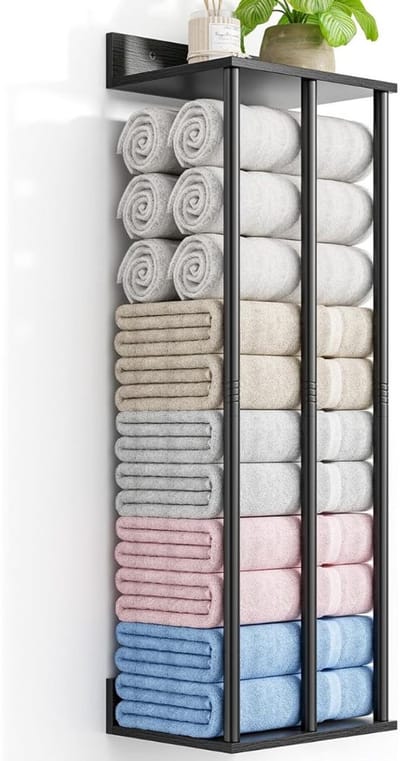 DailySupplies® Handdoekrek Badkamer - Handdoekhouder - Zwart