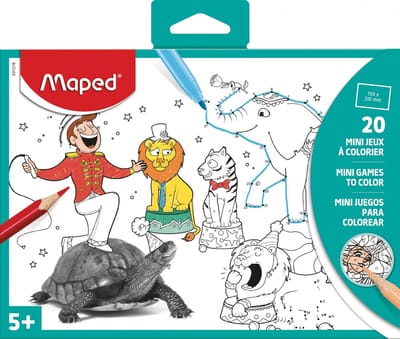 Spellen Maped papier om te kleuren