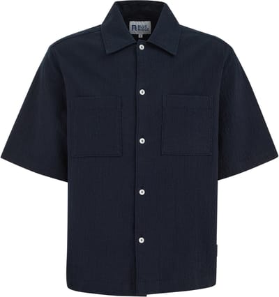 WE Fashion Heren relaxed fit overhemd met structuur