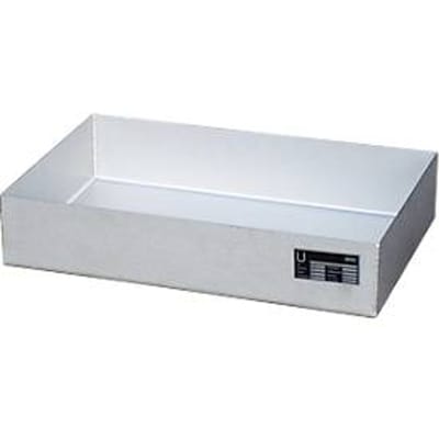 Bauer KGW-P 1 V4A kleine containerbak, voor Euro- en chemiepallets, roestvrij staal, L 600 x B 400 x H 120 mm, tot 50 kg