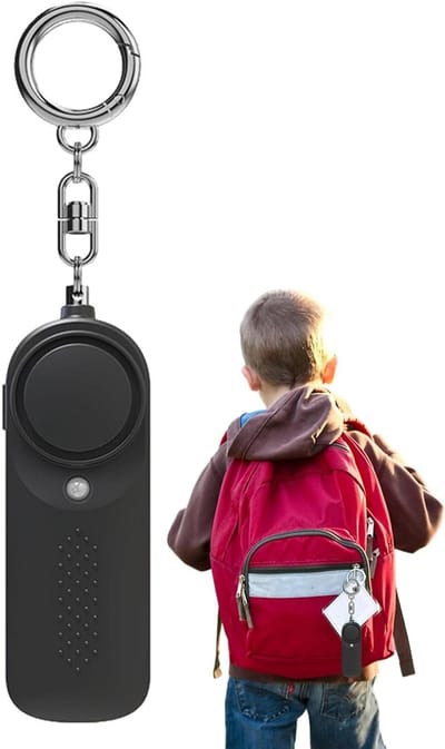 Persoonlijk Alarm - Veiligheidsalarm Noodalarm - Zelfverdediging Noodsituaties - 130 dB Geluid - 10.3x3.5x2.2 cm - Zwart