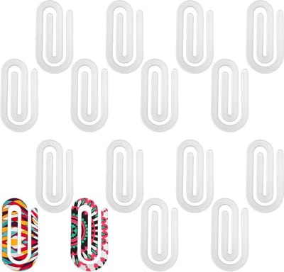 Jumbo Sublimatie Paperclips Set van 16, 10x5 cm – Acryl Paperclips voor Persoonlijk Kantoor, Thuis, Cadeau – Knutselen, Klaslokaal, School – Leraar Benodigdheden.