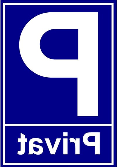 Aluminium Composietplaat - Parkeerbord Privé - Veiligheid Aangeven - Uv-bestendig Krasvast - 30 x 21 cm - Zwart