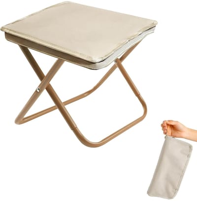 Dailygoods- Campingkruk 100kg Draagvermogen - Opvouwbaar - Waterafstotend - Compact 26 x 23 x 27 cm - Lichtgewicht - Ideaal voor Tuin/Vissen/Strand - Klapkruk