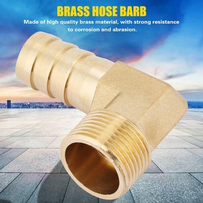 1pc 34  Filetage Mâle Laiton Coude Raccord Barbelé Connecteur Raccord de Tuyau (19mm)