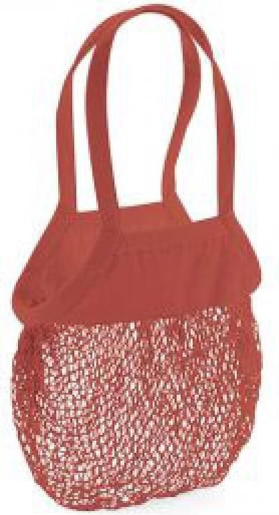 Organic Cotton Mesh Grocery Bag (Oranje Roest)