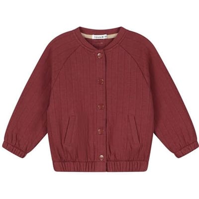 Prénatal baby vest Dark Brown Red 56 heren