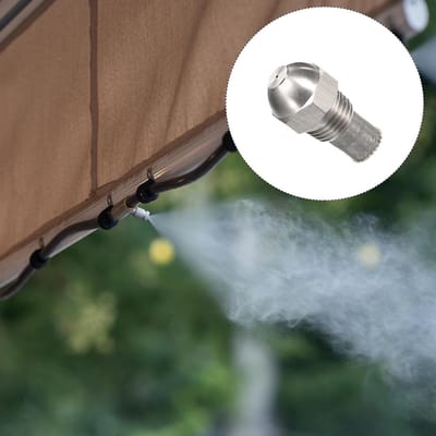 Vernevelsproeier - Verstuiver - Tuin Koeling - Roestvrij Staal - 1 mm opening - Zilver