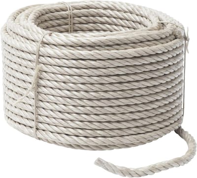 Dik touw 14 mm - 50 meter beige multifunctioneel en weerbestendig polypropyleen koord