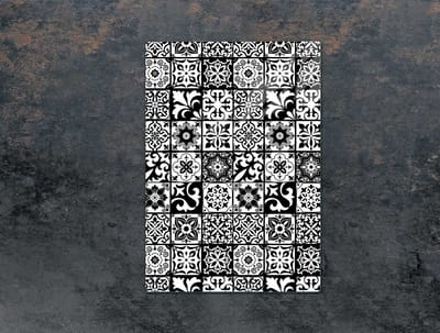 TMK ArtDeko Serie - Snijplank van gehard glas - 35x52 cm - Mozaïek - Veilige en veelzijdige keukenbescherming