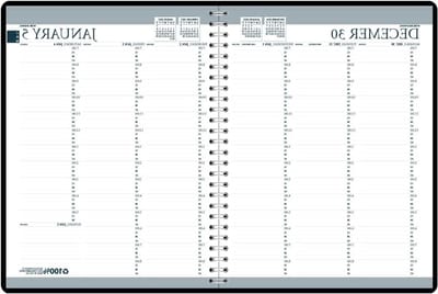 Weekplanner 2025-2026 - Agenda Planner - Professioneel Plannen - Verticale Afspraken - 20.5 x 28.5 cm - Zwart