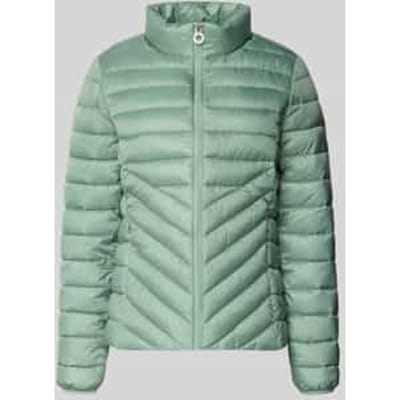 Slim fit gewatteerd jack met opstaande kraag