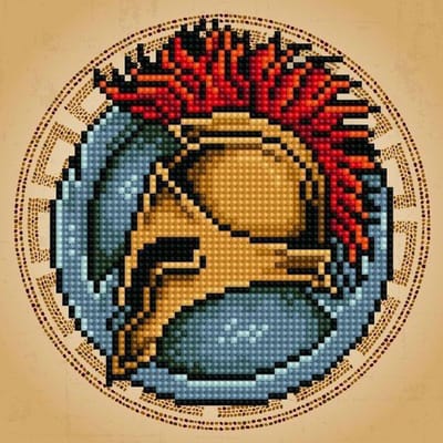 Diamond Painting Volwassenen - Ronde Steentjes - Volledig Pakket - Hobby - Diamond Dotz® - LA50487 - Spartacus 20.32 x 20.32cm