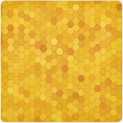 Zelfklevende Doek - Beschermende Wrap - Spullen Organiseren - Opvouwbaar Ontwerp - 21.7x21.7 inch - Zeshoekig Geel Goud