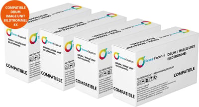 Brother DR-1050 - Drum Zwart 4-pack - 40.000 pagina's totaal - Huismerk Compatible - Geschikt voor Brother DCP-1510 Brother DCP-1512 Brother DCP-1512A Brother DCP-1601 Brother DCP-1610W Brother DCP-1612W Brother DCP-1616NW Brother HL-1110