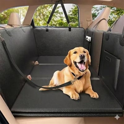 Autostoelhoes Honden - Hondenmat Auto - Reizen met Honden - Waterdicht Krasbestendig - Universeel - Zwart