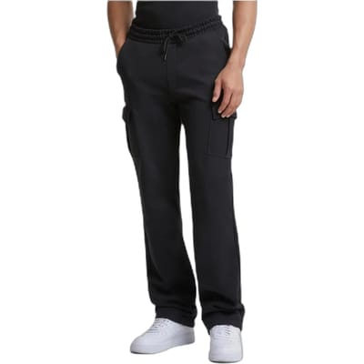 Urban Classics - Heavy Straight Leg Cargo Heren joggingbroek - S - Zwart
