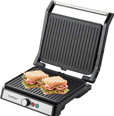 Cheffinger Contactgrill - Tosti Apparaat - Grill Apparaat - Panini Grill - 1800W